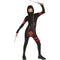 FUN WORLD Costumes Ninja Costume for Kids, Black Hooded Jumpsuit