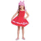 DISGUISE (TOY-SPORT) Costumes Peppa Pig Classic Dress Costume for Toddlers, Headpiece and Tail