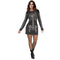 FUN WORLD Costumes Rhinestone Skele-Gal Costume for Adults, Dress and Gem Sheet
