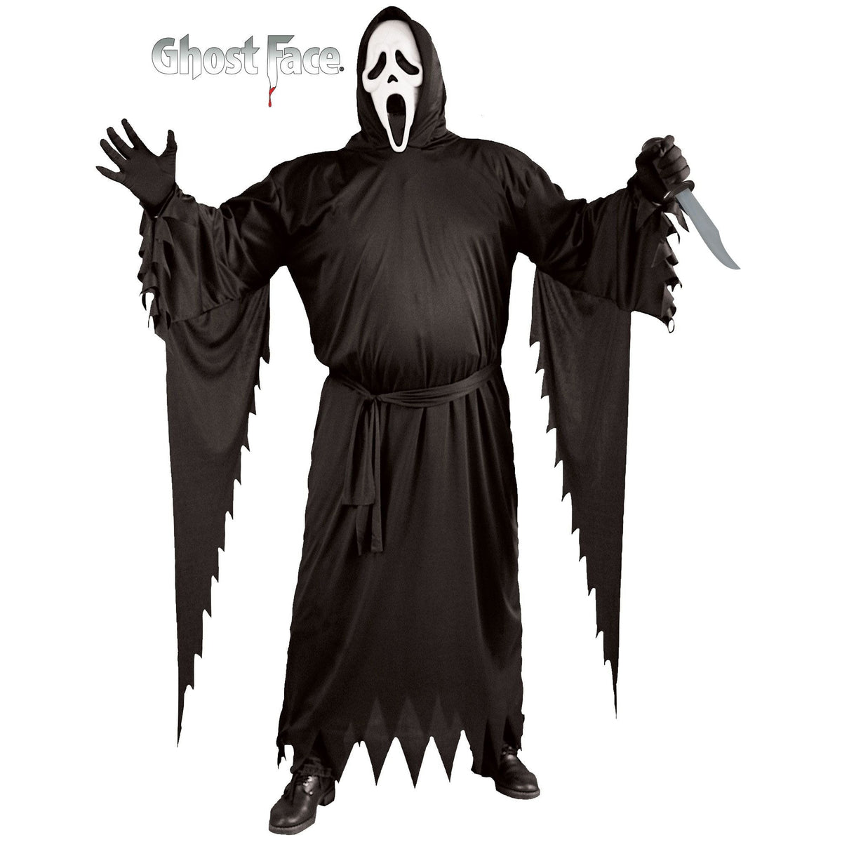 FUN WORLD Costumes Scream Ghost Face Plus Size Costume for Adults 023168010070