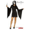 FUN WORLD Costumes Scream Ghostface Glamour Costume for Adults, Black Hooded Dress