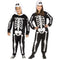 FUN WORLD Costumes Skeleton Squad Zipster Costume for Kids, Black and White Hooded Jumpsuit
