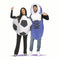 FUN WORLD Costumes Soccer Ball and Cleat Couple Costume for Adults