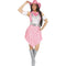 FUN WORLD Costumes Sparkle Cowgirl Costume for Adults, Pink Dress with Belt