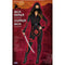 FUN WORLD Costumes Sultry Ninja Warrior Costume for Adults, Black and Red Jumpsuit