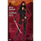 FUN WORLD Costumes Sultry Ninja Warrior Costume for Adults, Black and Red Jumpsuit