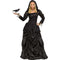 FUN WORLD Costumes Wicked Queen Costume for Adults, Black Hooded Gown