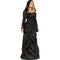FUN WORLD Costumes Wicked Queen Costume for Adults, Black Hooded Gown