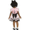 FUN WORLD Costumes Wind-Up Doll Costume for Toddlers, Pink and Black Dress