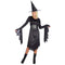 FUN WORLD Costumes Witch Costume for Adults, Black Dress 023168099044