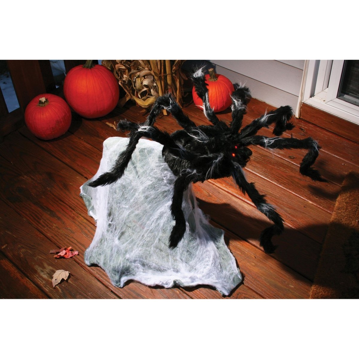 Araignée Animatronique Halloween - 50 Cm - Sauteuse Avec Lumières Et Sons - Effrayante