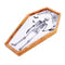 FUN WORLD Halloween Coffin Shaped Dish, 9 Inches, 1 Count 071765168038