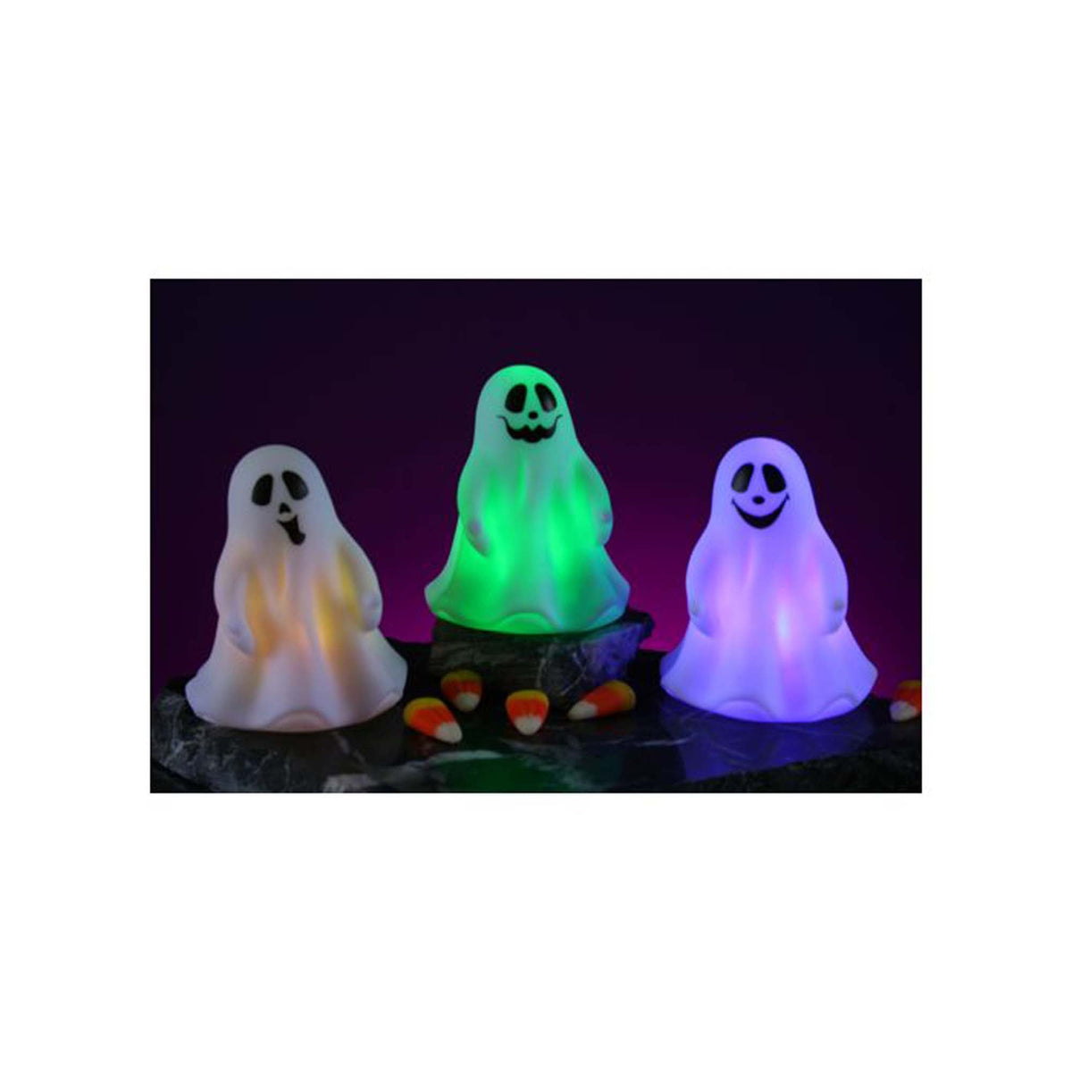 FUN WORLD Halloween Color Changing Ghost, Assortment, 3.75 Inches, 1 Count