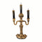 FUN WORLD Halloween Creepy Gold Candelabra With LED, 14 Inches, 1 Count 071765156660