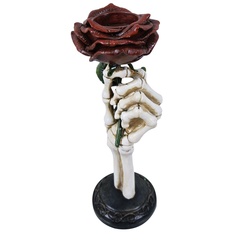 FUN WORLD Halloween Skeleton Hand Candle Holder, 13 Inches, 1 Count 762543460580