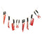 FUN WORLD Halloween Torture Tool Garland, 72 Inches, 1 Count 71765011518