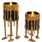 FUN WORLD Lights/special Fx Light Up Dripping Illusion Gold Candle, 1 count 71765167833