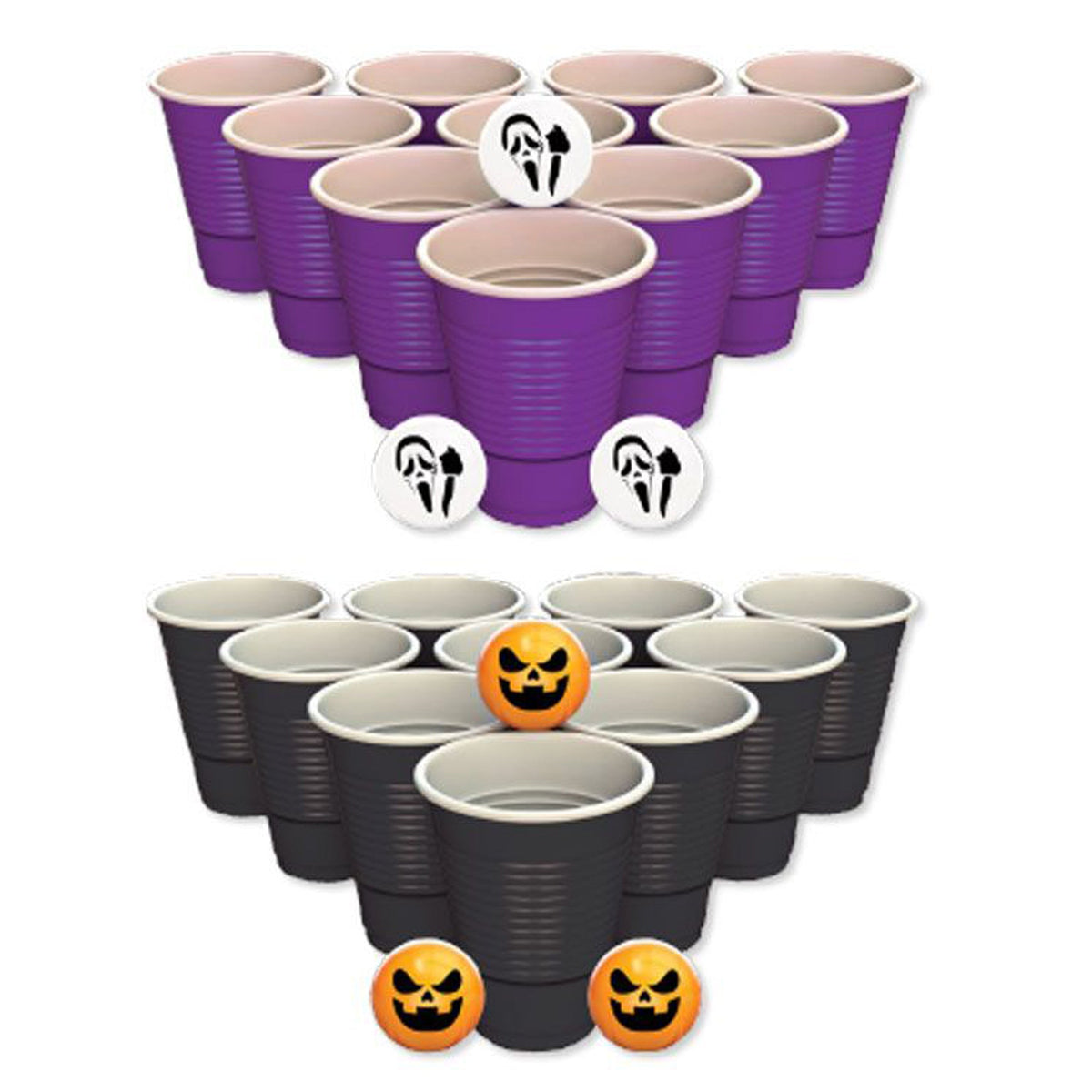 FUN WORLD Theme Party Summerween Beer Pong Set, Assortment, 1 Count 071765166522