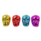 FUN WORLD Theme Party Summerween Bling Skull, 3.25 Inches, Assortment, 1 Count 071765171076