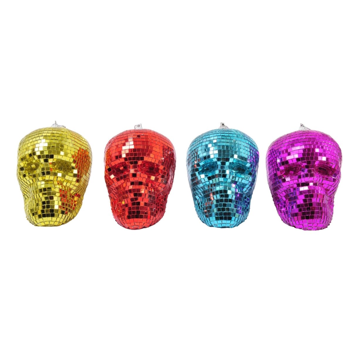 FUN WORLD Theme Party Summerween Bling Skull, 3.25 Inches, Assortment, 1 Count 071765171076