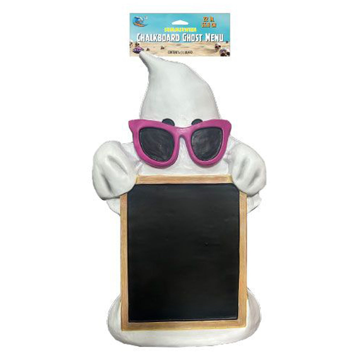 FUN WORLD Theme Party Summerween Chalkboard Ghost Menu, 22 Inches, 1 Count 071765169554
