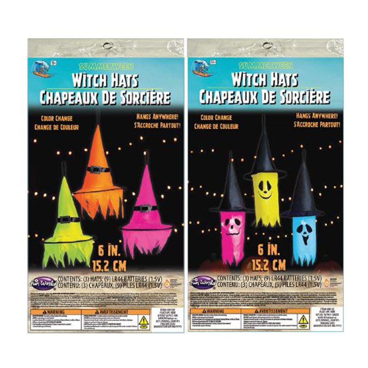 Colour Change Witch Hats, 6 Inches | Party Expert