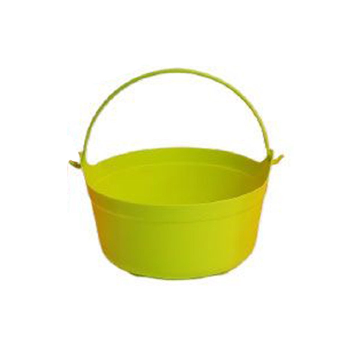 FUN WORLD Theme Party Summerween Green Plastic Cauldron with Handle, 14 Inches, 1 Count 071765168694