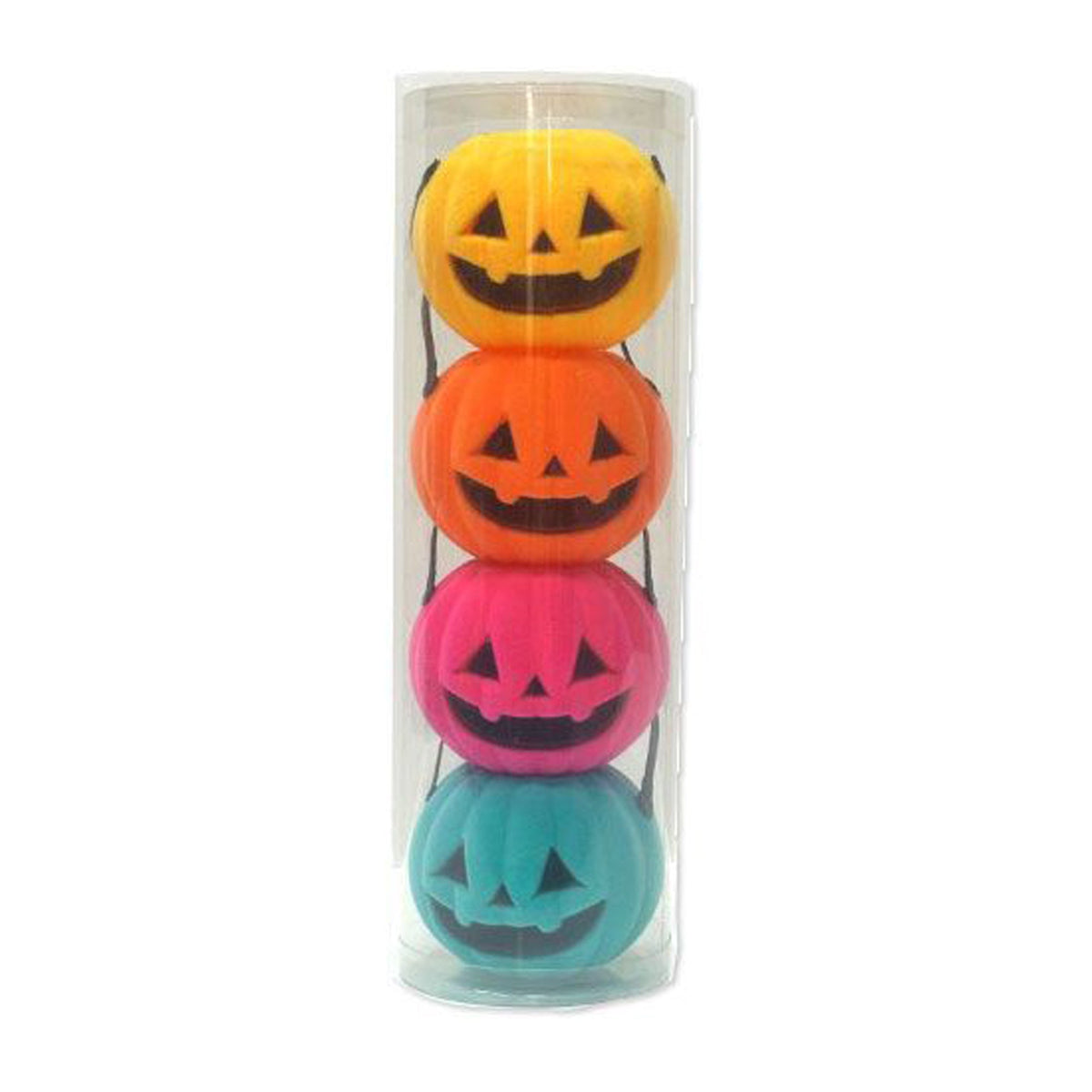FUN WORLD Theme Party Summerween Mini Stacked Pumpkin Decoration, 1 Count 071765169479