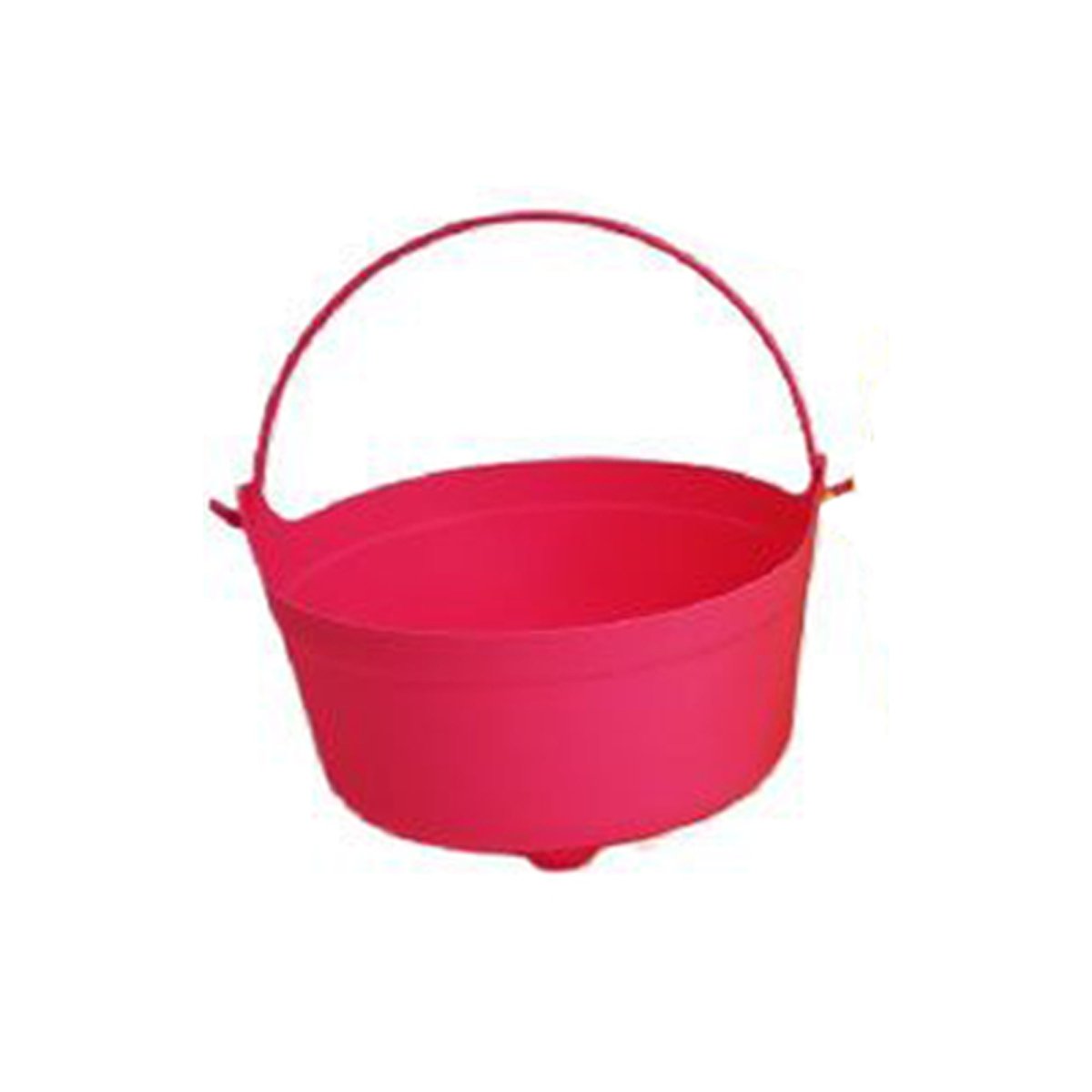 FUN WORLD Theme Party Summerween Pink Plastic Cauldron with Handle, 14 Inches, 1 Count 071765168687