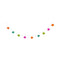 FUN WORLD Theme Party Summerween Rainbow Pumpkin String Light, 1 Count 071765168243