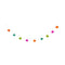 FUN WORLD Theme Party Summerween Rainbow Pumpkin String Light, 1 Count 071765168243