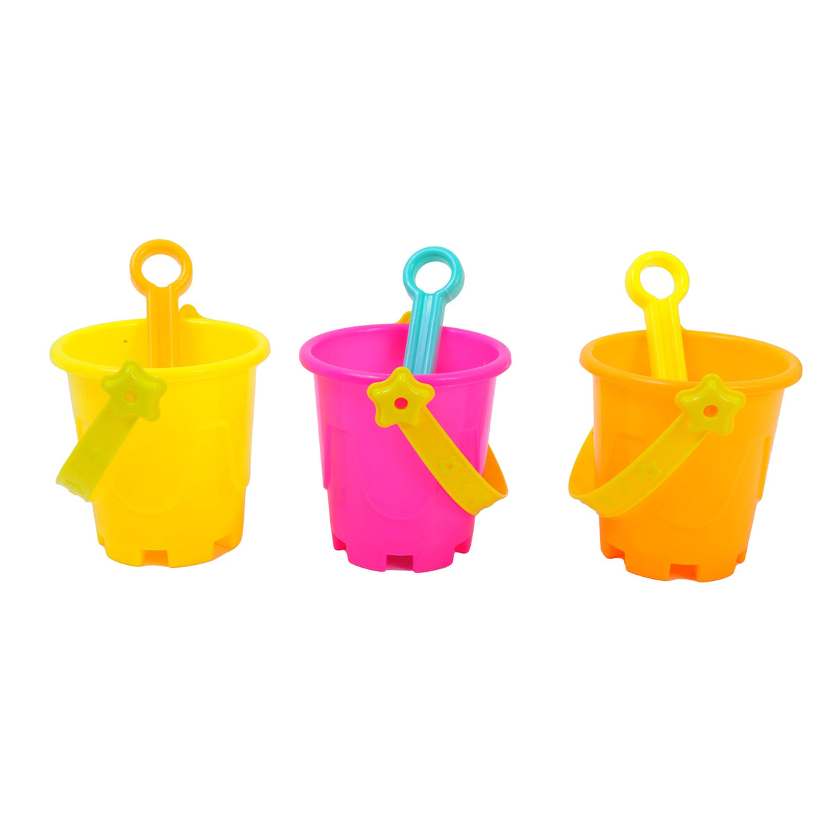 FUN WORLD Theme Party Summerween Sand Bucket Shaped Plastic Cup, Assortment, 1 Count 071765168533