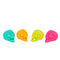 FUN WORLD Theme Party Summerween Skull Decoration, 4 Inches, Assortment, 1 Count 071765168366