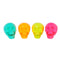 FUN WORLD Theme Party Summerween Skull Decoration, 4 Inches, Assortment, 1 Count 071765168366