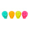 FUN WORLD Theme Party Summerween Skull Decoration, 4 Inches, Assortment, 1 Count 071765168366