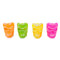 FUN WORLD Theme Party Summerween Skull Votive with Tea Light, Assortment, 1 Count 071765167864