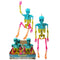 FUN WORLD Theme Party Summerween Tie-Dye Skeleton, 14 Inches, 1 Count 071765168359