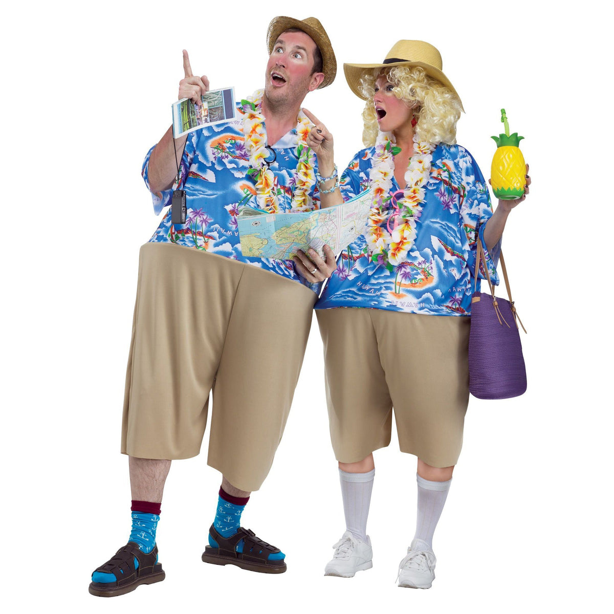FUN WORLD Theme Party Tacky Tourist Costume for Adults 023168099464