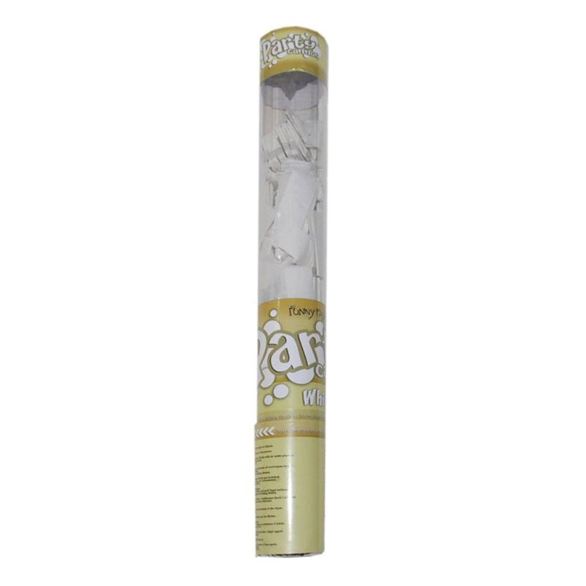 FUNNY FASHION USA Age Specific Birthday White Confetti Cannon, 16 Inches, 1 Count