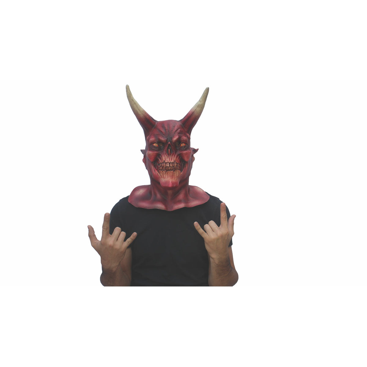 GHOULISH PRODUCTIONS Halloween The Red Devil Mask for Adults 886390263429