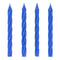 GLOCO ACCENTS INC Cake Supplies Blue Glitter Spiral Cake Candles, 24 Count 885093011955