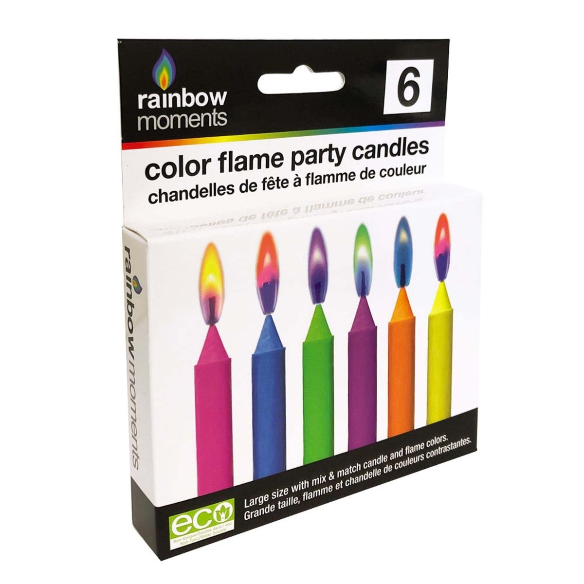 GLOCO ACCENTS INC Cake Supplies Candles W/color Flames And Smiley 6/pkg 885093009037
