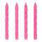 GLOCO ACCENTS INC Cake Supplies Pink Glitter Spiral Cake Candles, 24 Count 885093011979
