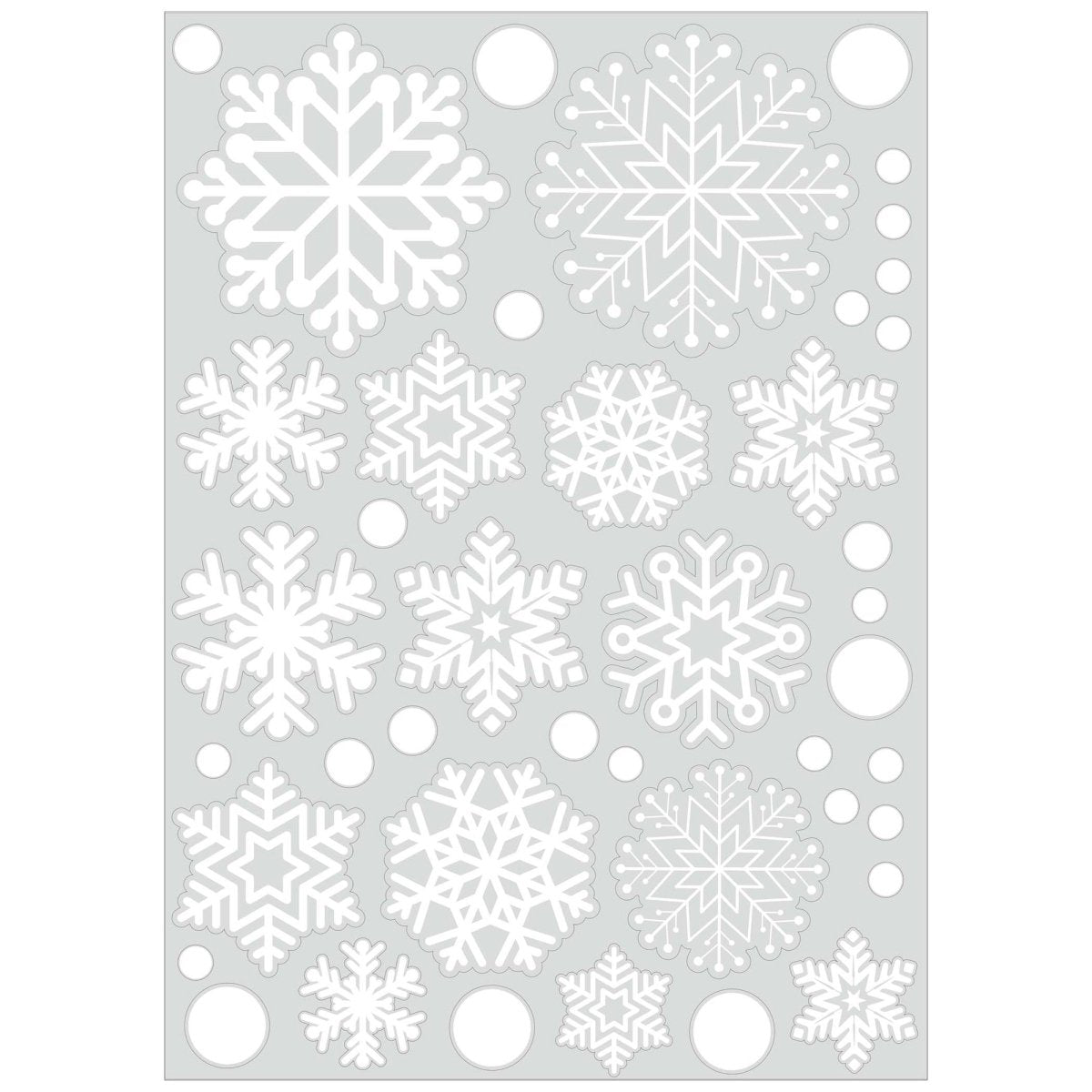 GLOCO ACCENTS INC Christmas Christmas Snowflake Window Cling, 1 Count 885093013911