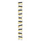 GLOCO ACCENTS INC New Year Foil Hanging Decoration, Gold, Silver and Black, 59 Inches, 1 Count 885093014765
