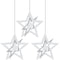 GLOCO ACCENTS INC New Year Silver Star Hanging Decorations, 8.5 Inches, 3 Count 885093014727