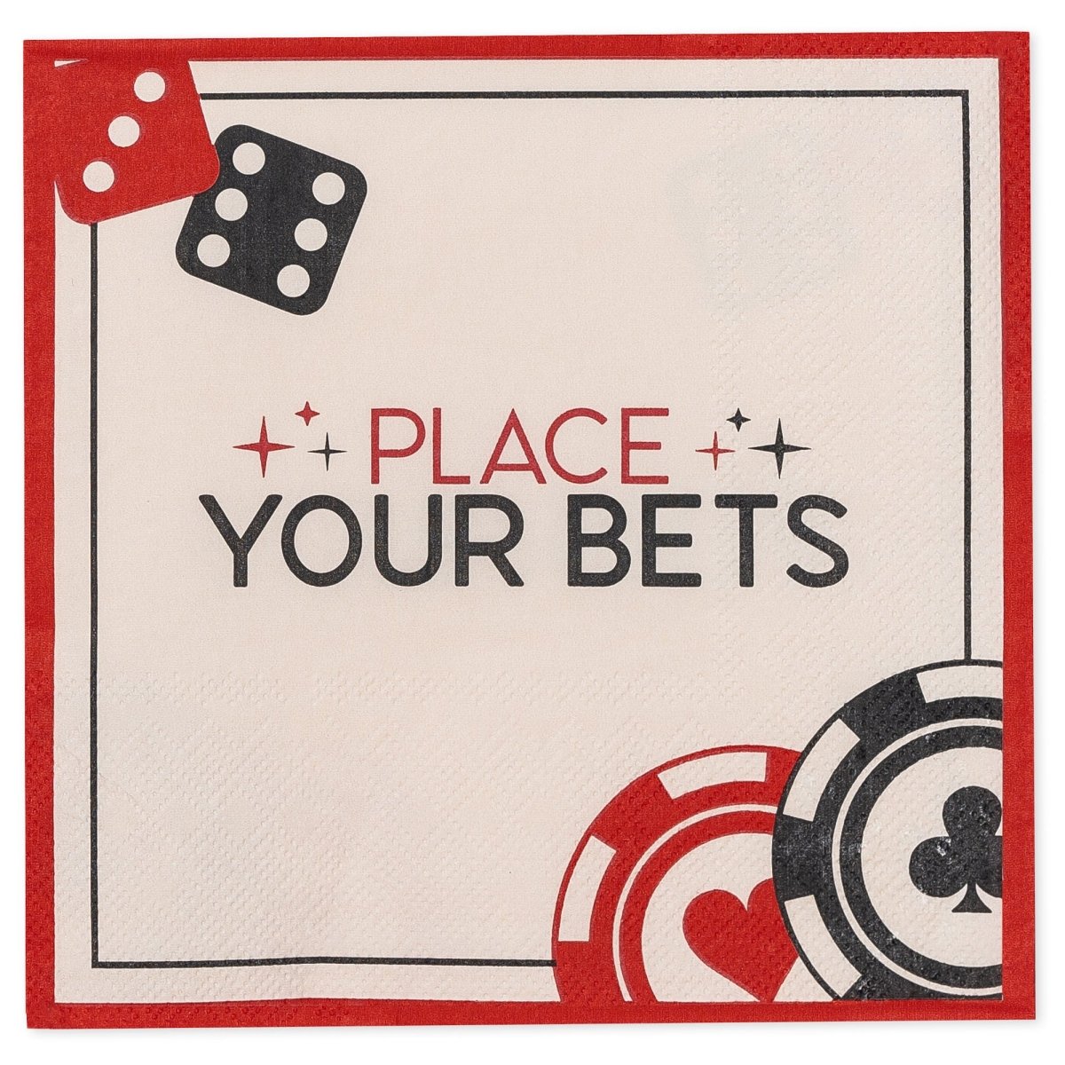 GLOCO ACCENTS INC Theme Party Feeling Lucky Large Lunch Napkins, 16 Count 885093013560