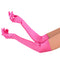 GONG ZHENMING Costume Accessories Hot Pink Long Satin Gloves for Adults 840482506399