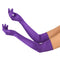GONG ZHENMING Costume Accessories Purple Long Satin Gloves for Adults 840482506412