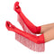 GONG ZHENMING Costume Accessories Red Long Satin Gloves with Fringes for Adults 840482506504